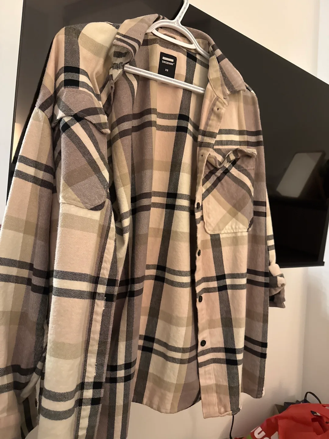 DRDENIM XS Plaid Flannel Shirt thumbnail