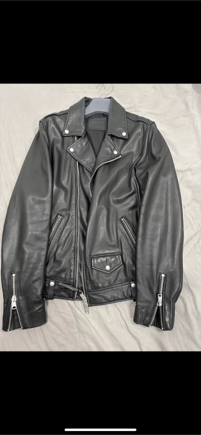 AllSaints Leather Jacket - Size Medium - photo 2