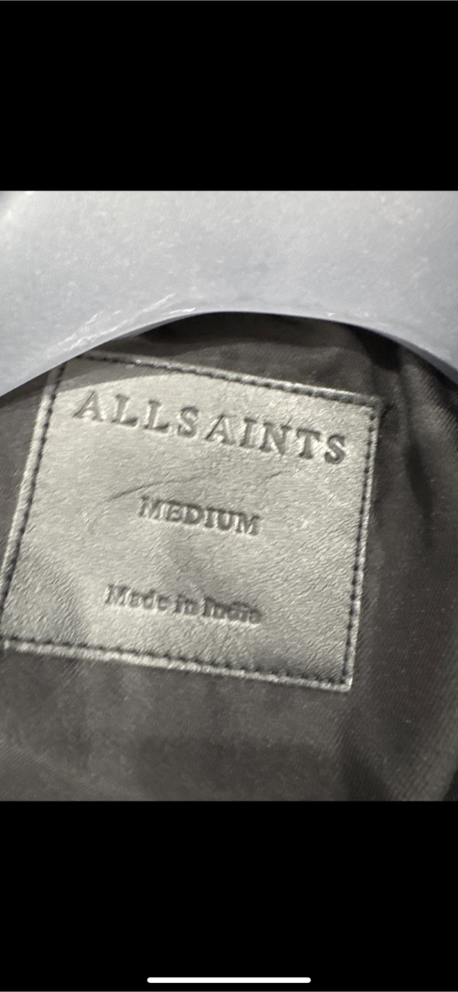AllSaints Leather Jacket - Size Medium - photo 4