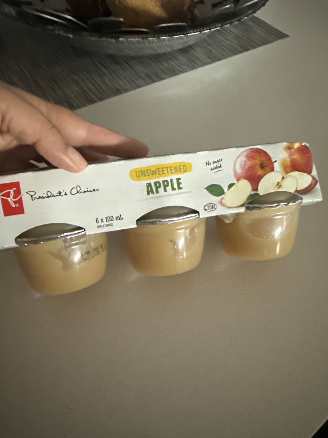 President's Choice Unsweetened Apple Sauce 6 x 100 mL - photo 2