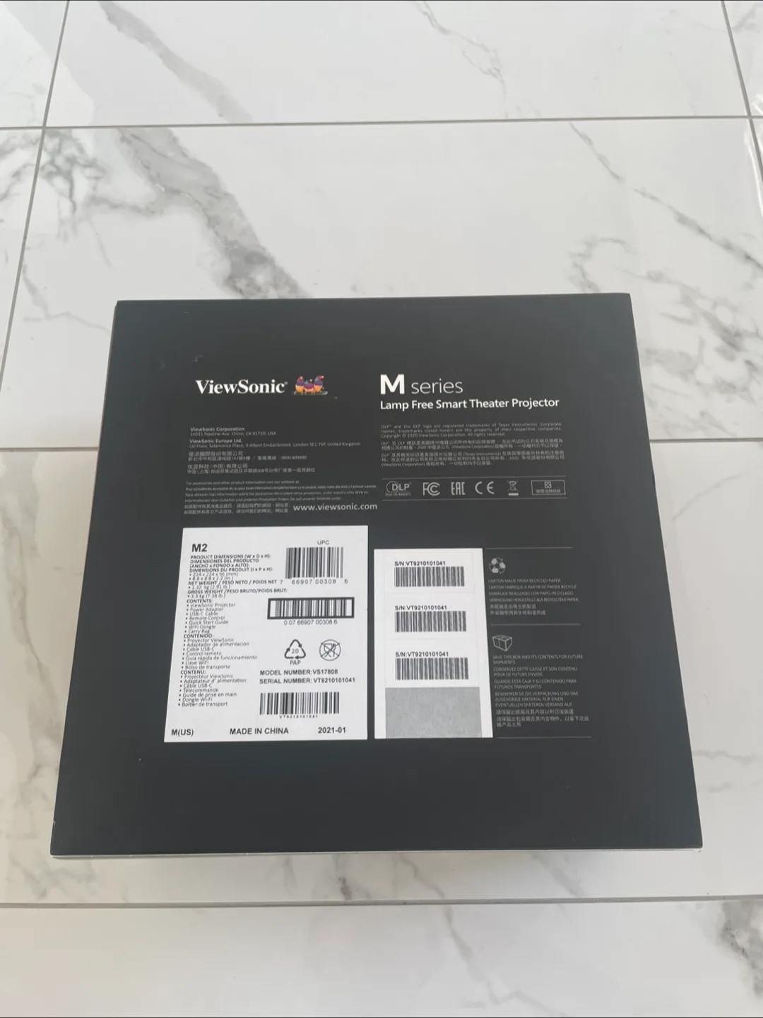 ViewSonic M2 Lamp Free Smart Theater Projector image indicator(4)