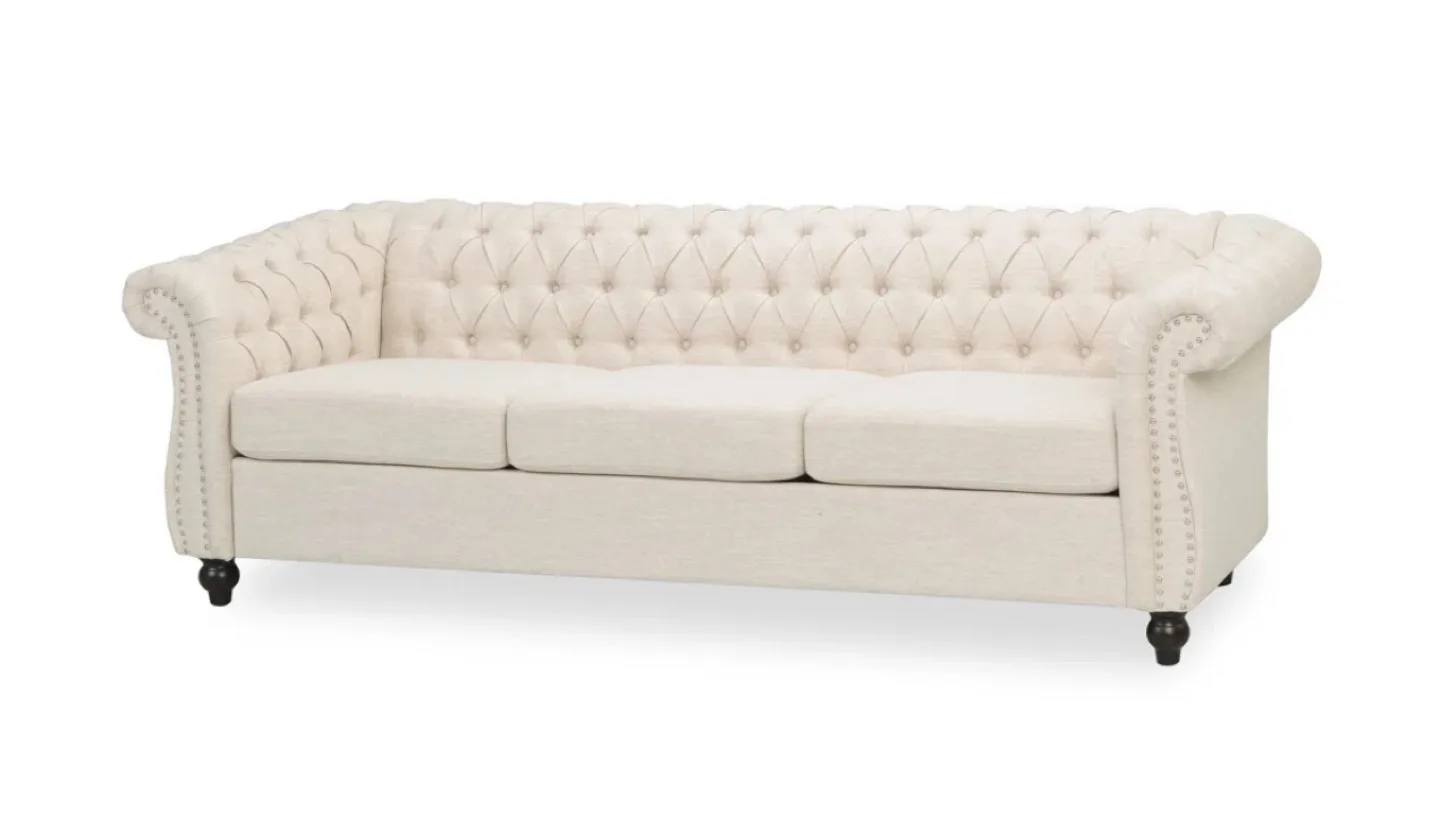 Tufted Chesterfield Sofa - 84.75" Length image indicator(4)