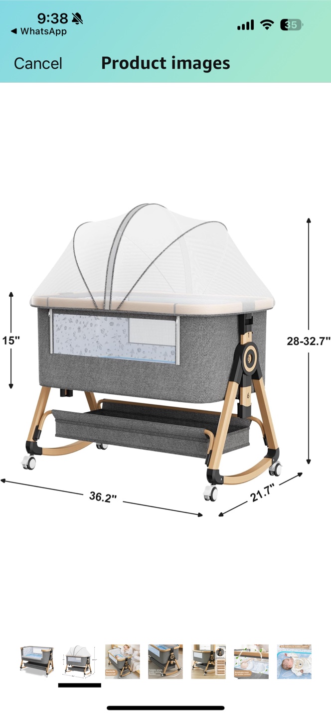 Baby bedside bassinet - photo 2