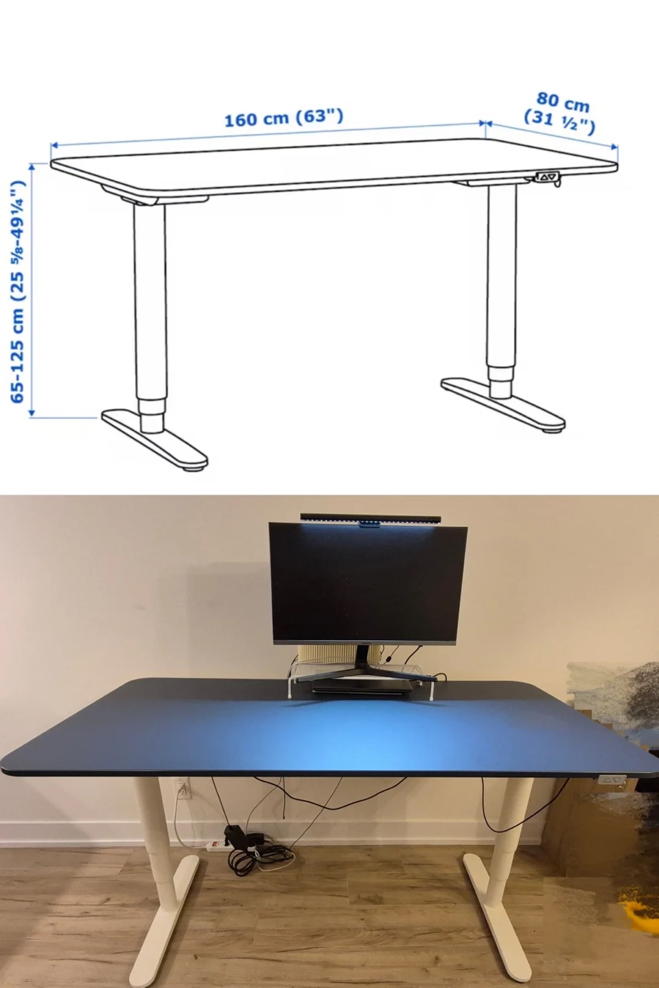IKEA Bekant Desk - Adjustable Height - photo 2
