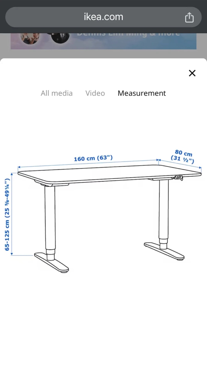 IKEA Bekant Desk - Adjustable Height - photo 3