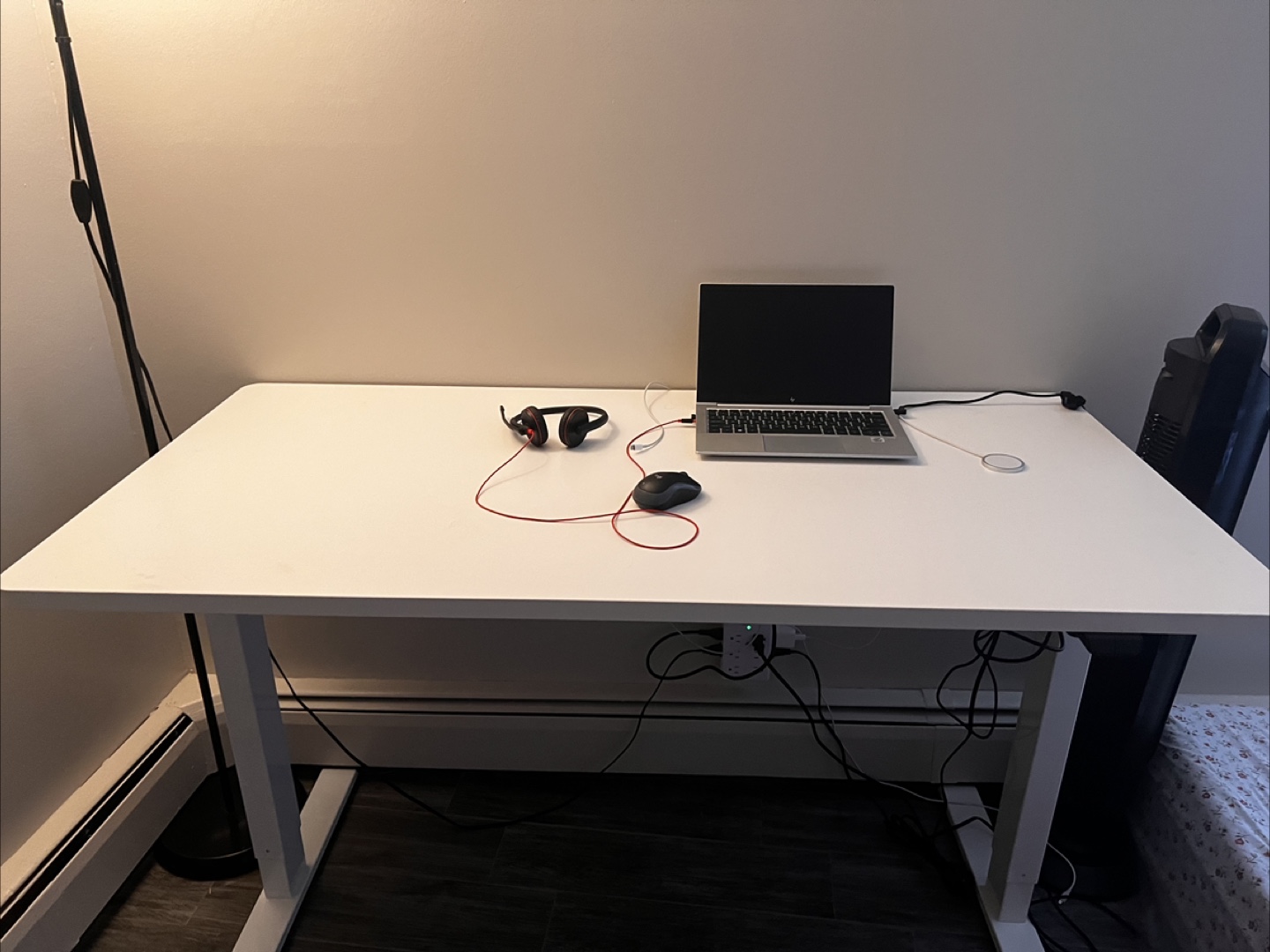 White Standing Desk