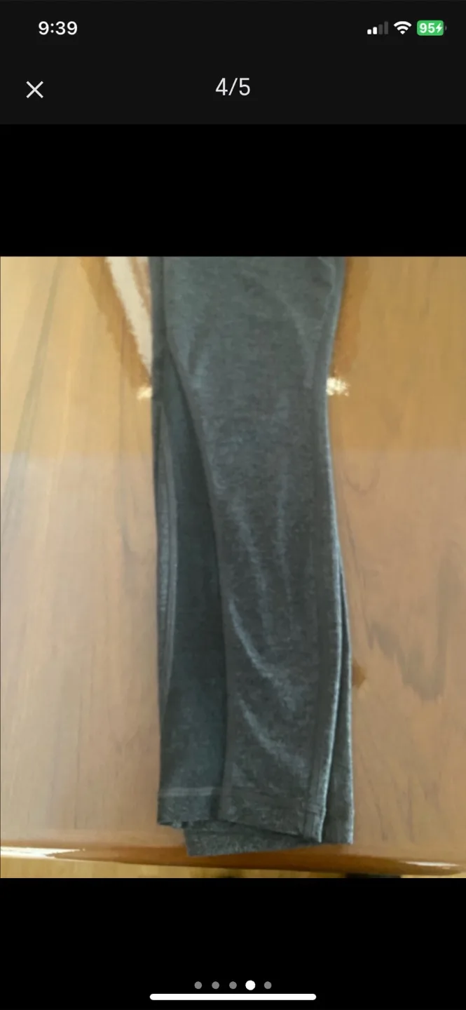 Lululemon Grey Leggings Size 6 image indicator(4)