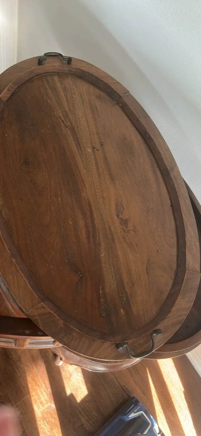 Vintage Wooden Tea Cart image indicator(3)