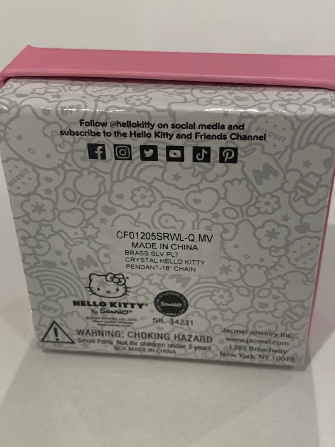 Hello Kitty Necklace & Earrings Set - Fine Silver Plated image indicator(3)