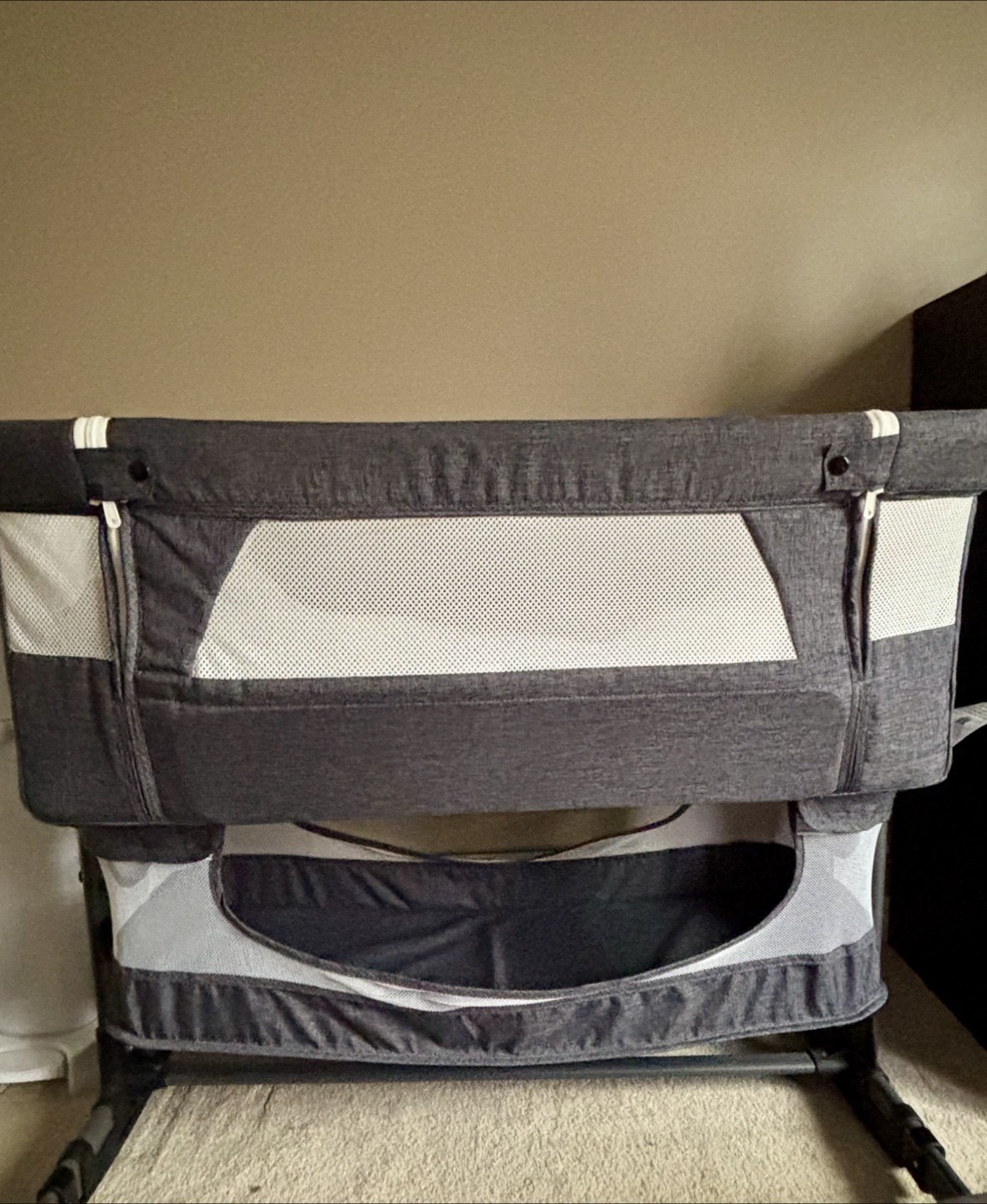 Grey Baby Bassinet