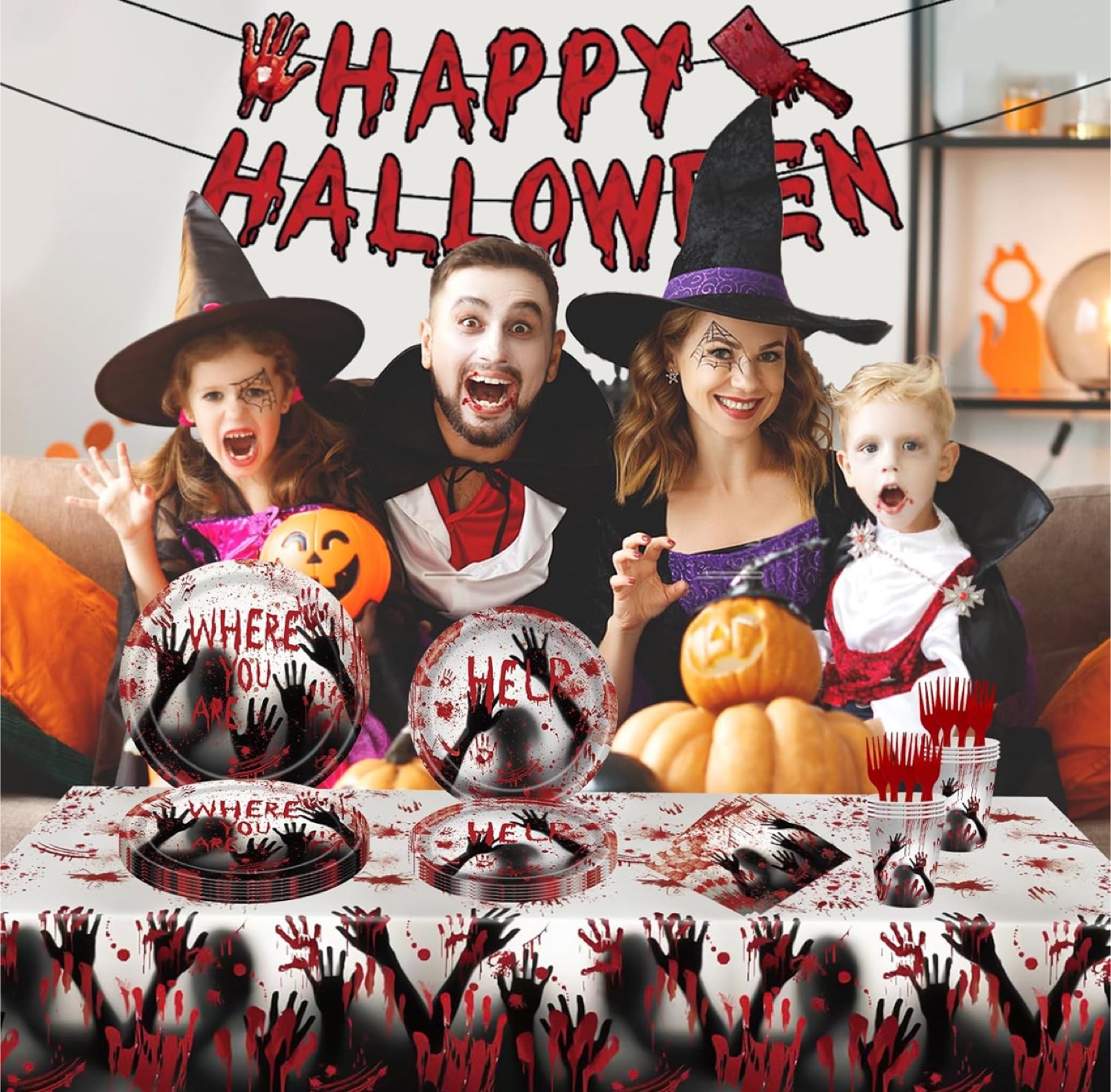 122PCS Halloween Scream Party Supplies - photo 5