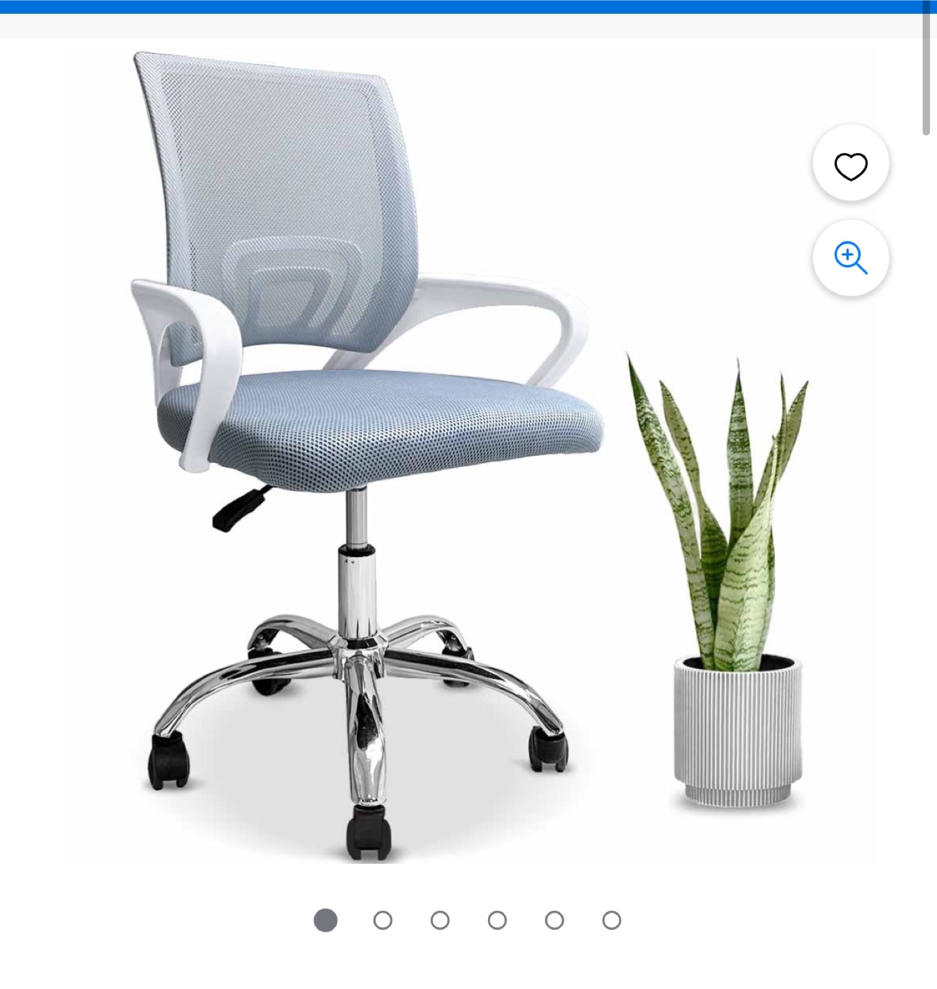 Office Chair - Blue Mesh