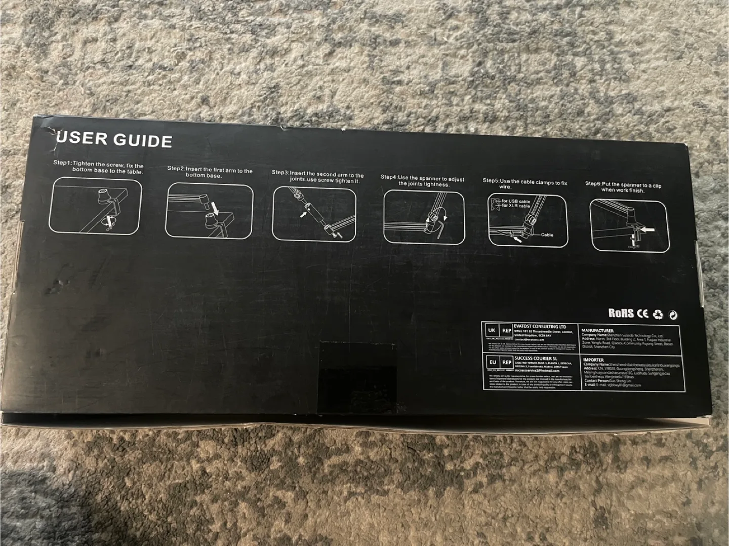 CACENCAN Microphone Boom Arm Stand M-05 - New image indicator(3)