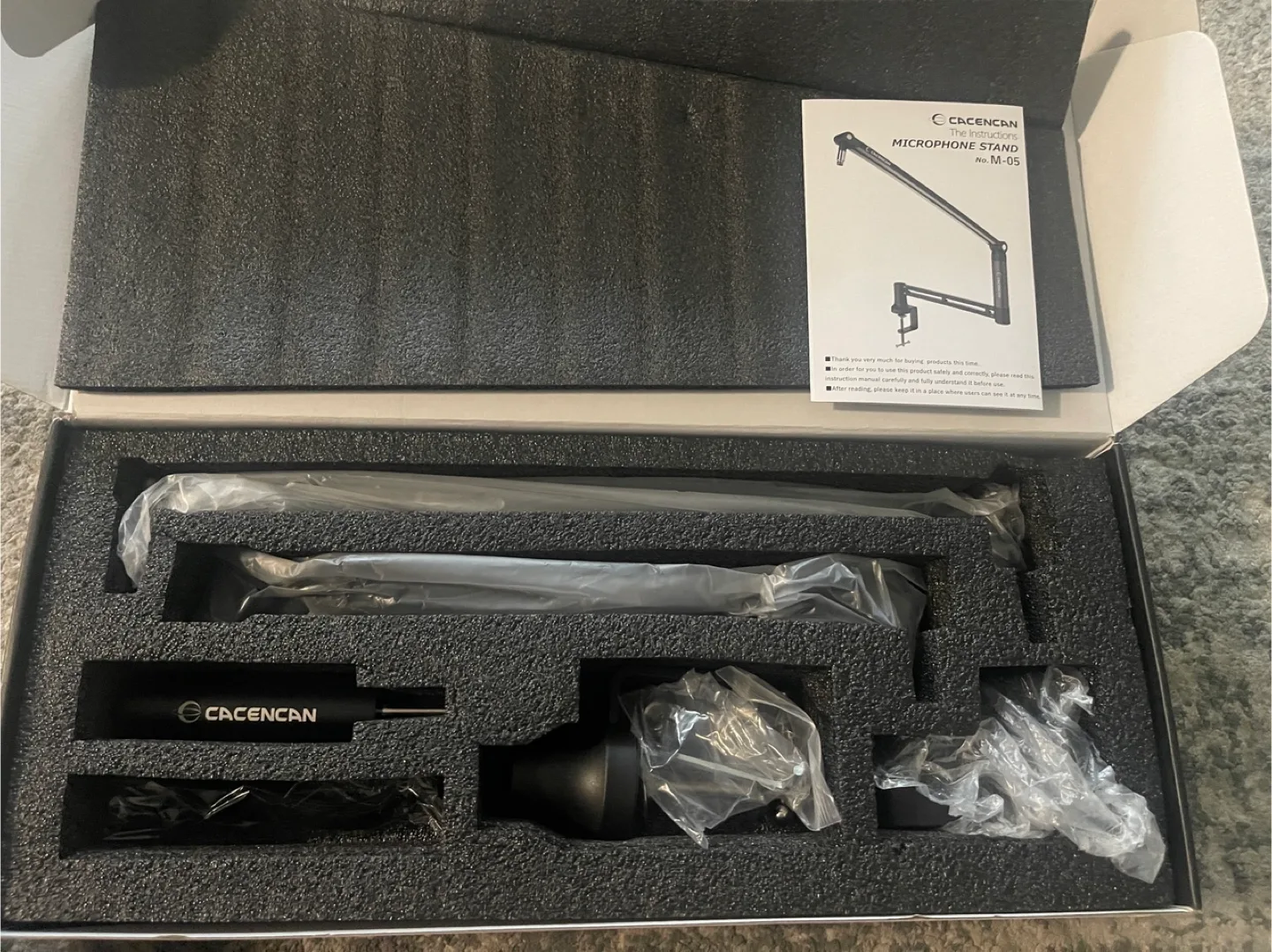 CACENCAN Microphone Boom Arm Stand M-05 - New image indicator(2)