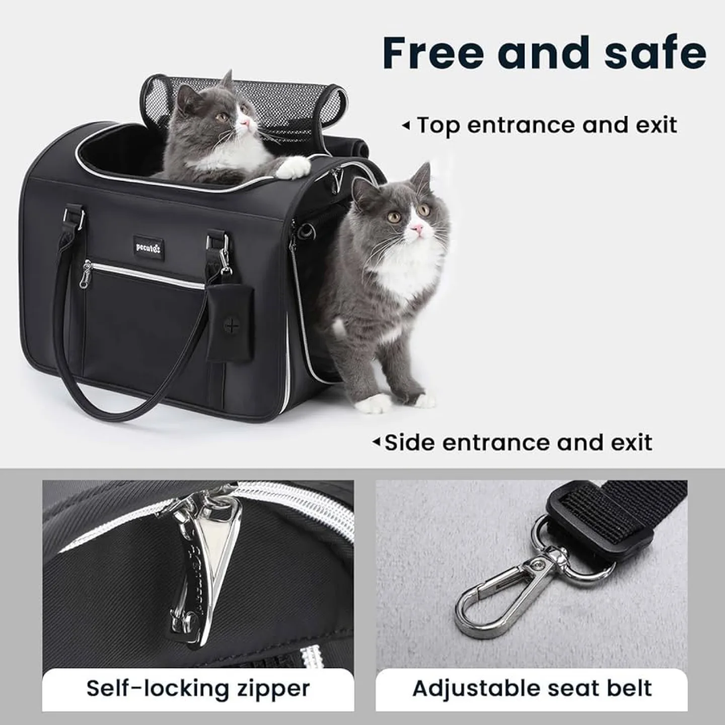 Pecute Pet Carrier - Black thumbnail