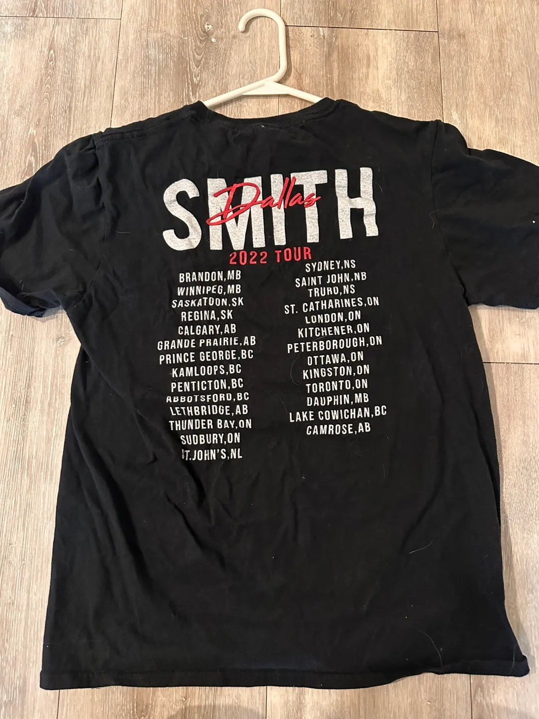 Dallas Smith 2022 tour Tee Size Small image indicator(2)