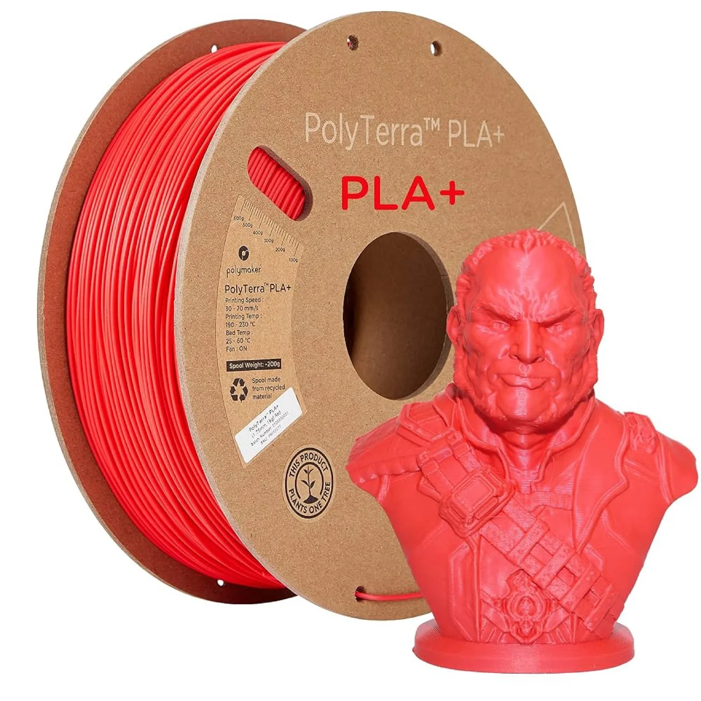PolyTerra PLA+ Red Filament thumbnail