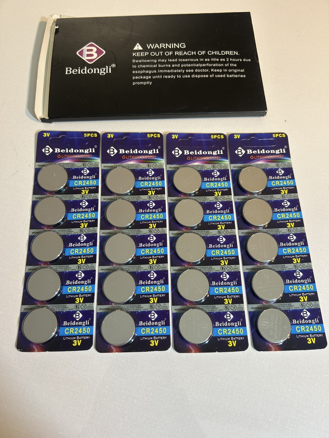 Beidongli CR2450 Lithium Batteries - New - photo 3