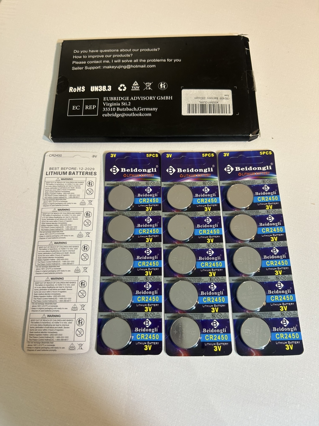 Beidongli CR2450 Lithium Batteries - New - photo 2