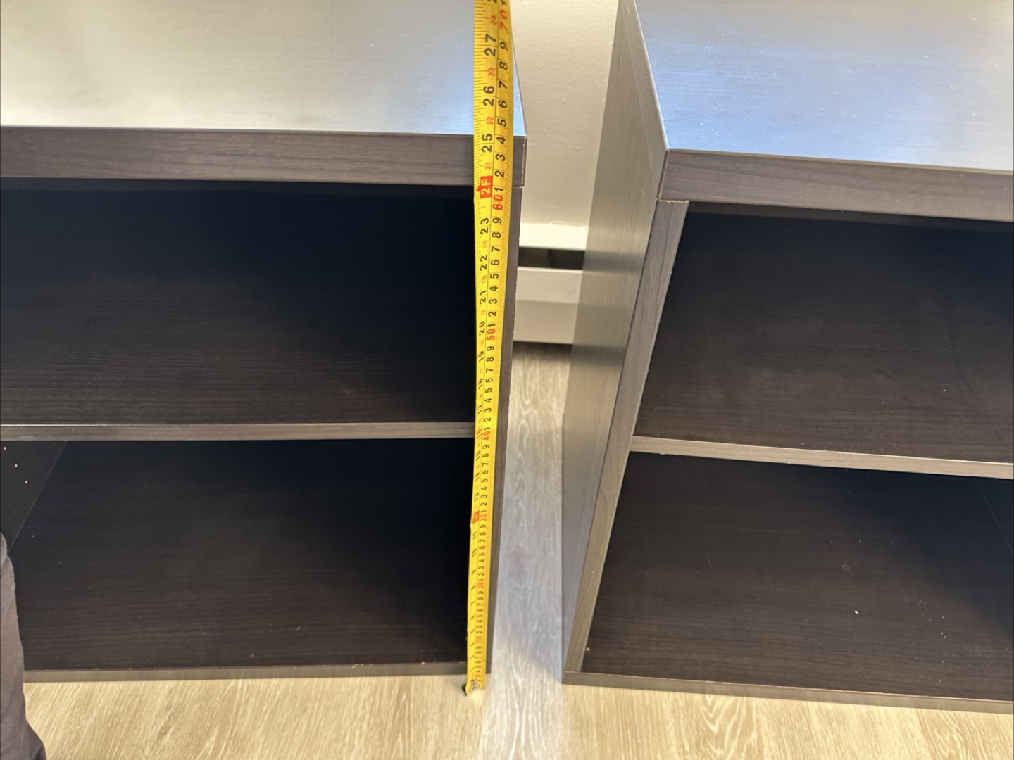 IKEA BESTA Brown Wood Shelf Unit - 25" Tall - photo 3