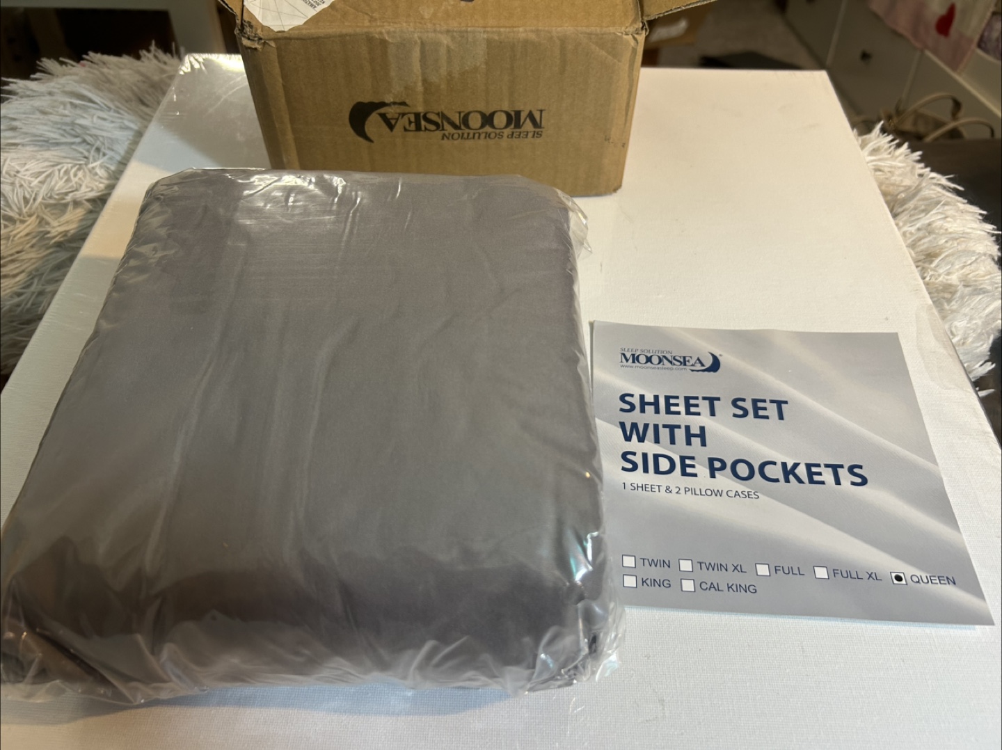 Moonsea Queen Sheet Set with Side Pockets - New! - photo 4