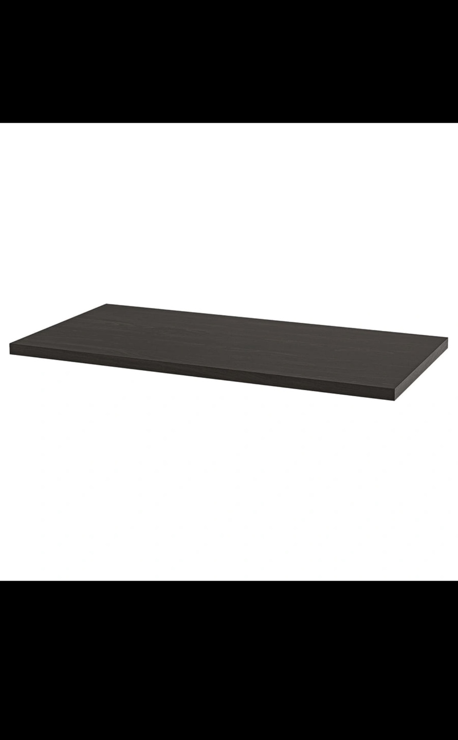 Black-Brown Desk with Storage Cabinet - photo 3