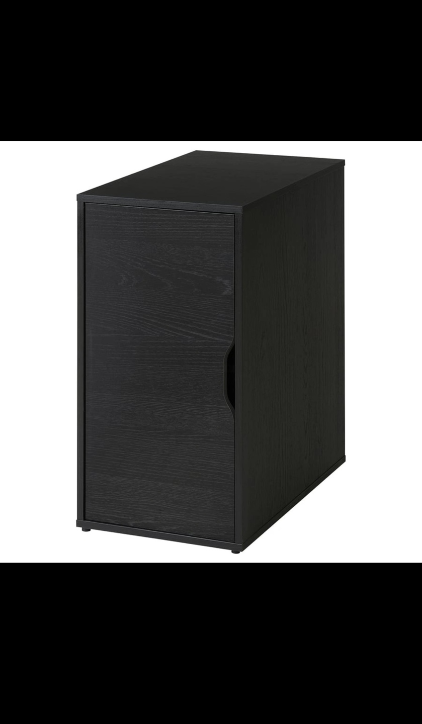Black-Brown Desk with Storage Cabinet - photo 4