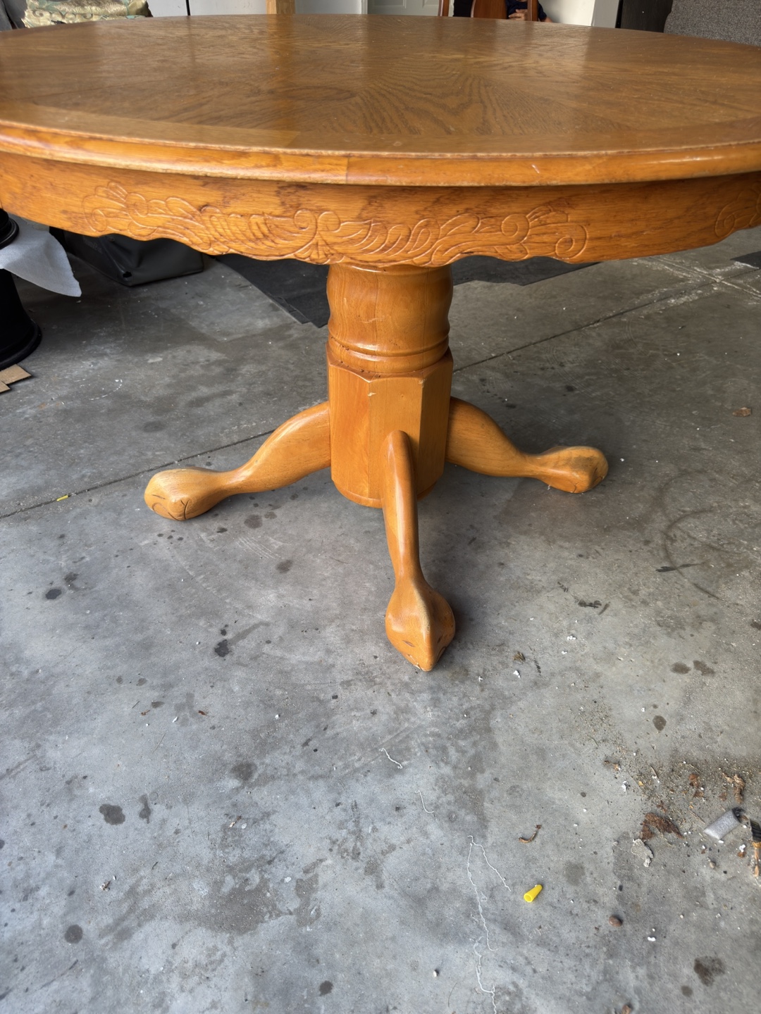 Wooden Dining Table and Set of 4 Chairs - photo 5