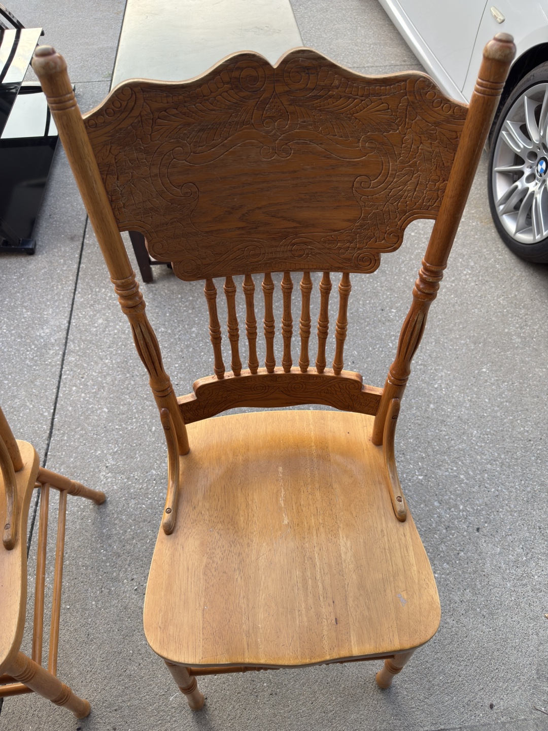 Wooden Dining Table and Set of 4 Chairs - photo 3