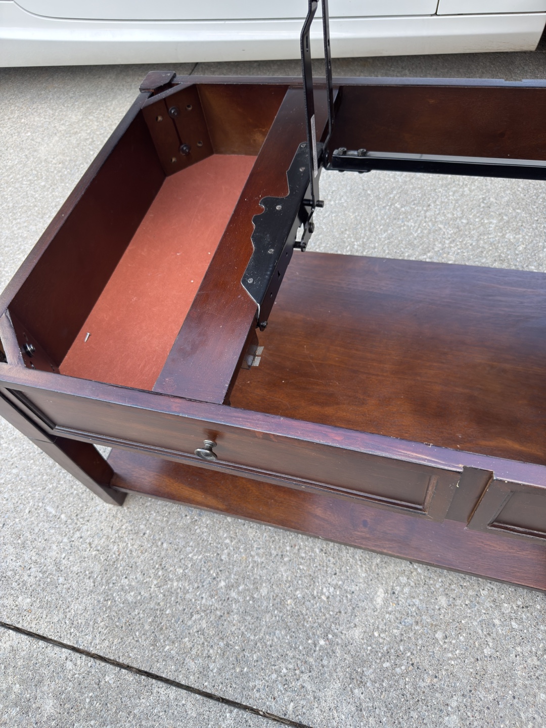 Dark Brown Lift-Top Coffee Table - photo 2