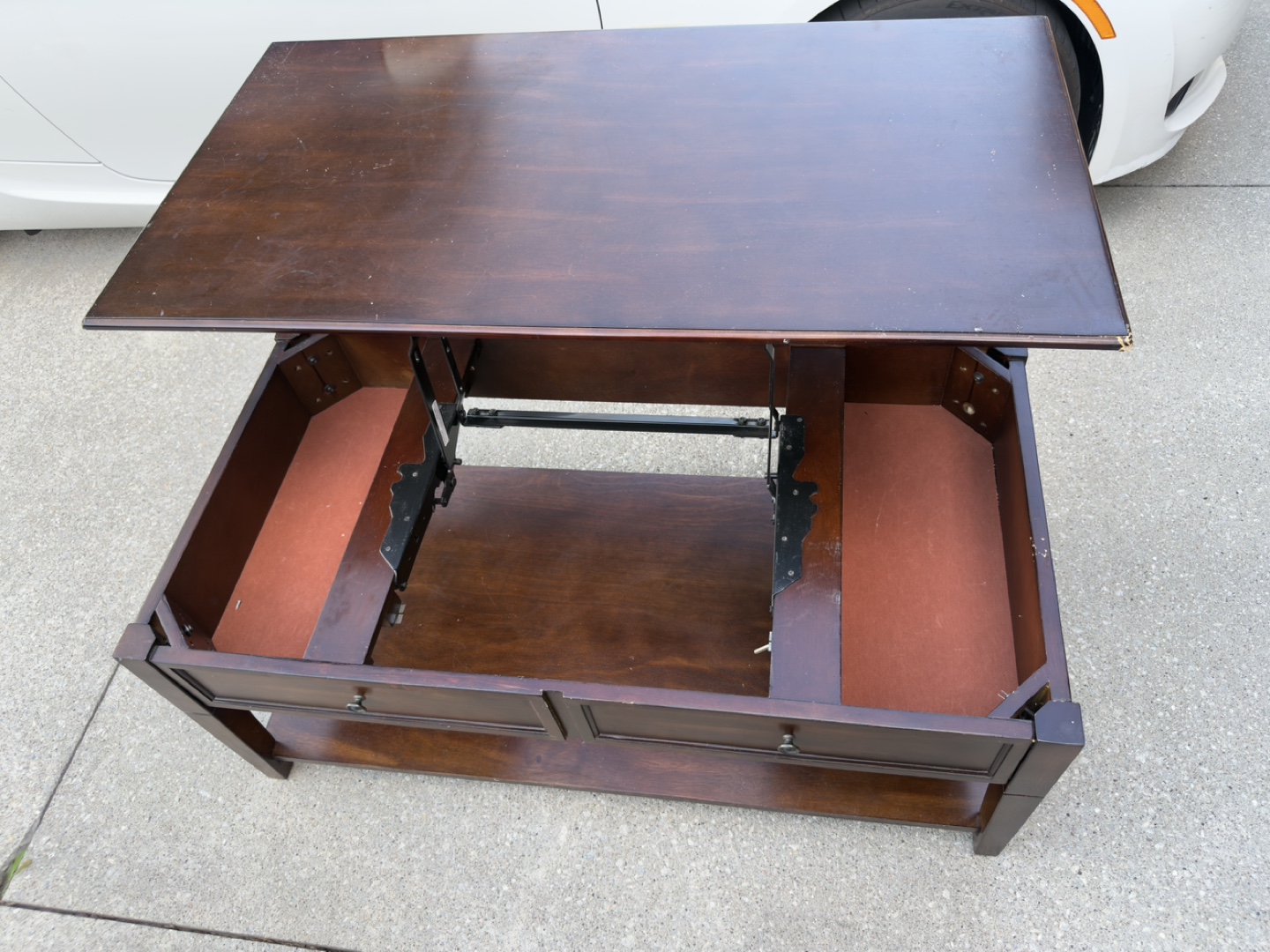 Dark Brown Lift-Top Coffee Table - photo 3