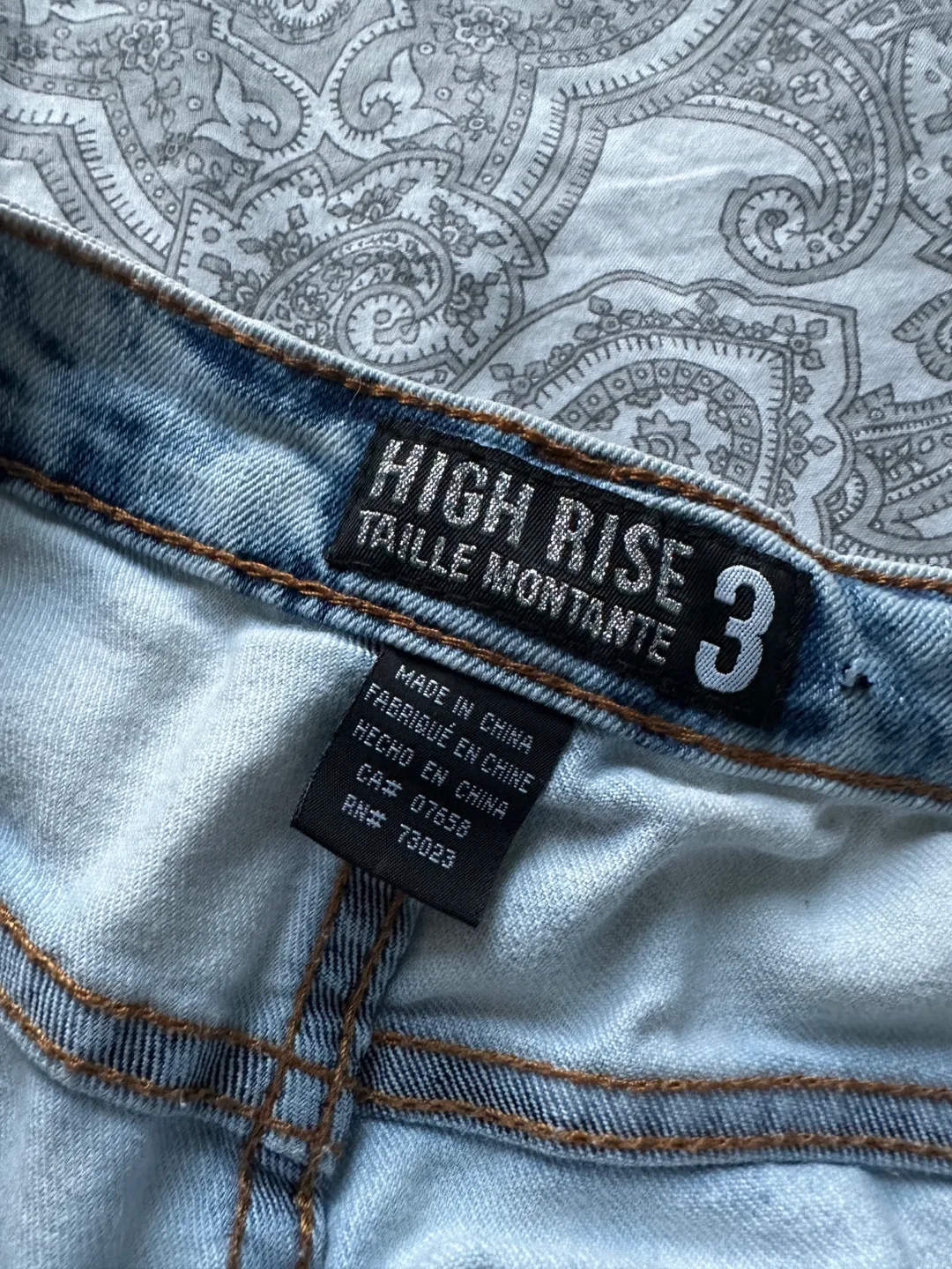 High Rise Denim Shorts - Size 3 image indicator(3)