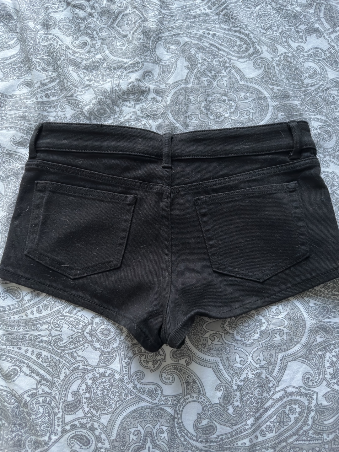 H&M Divided Black Denim Shorts - Size 2 - photo 2