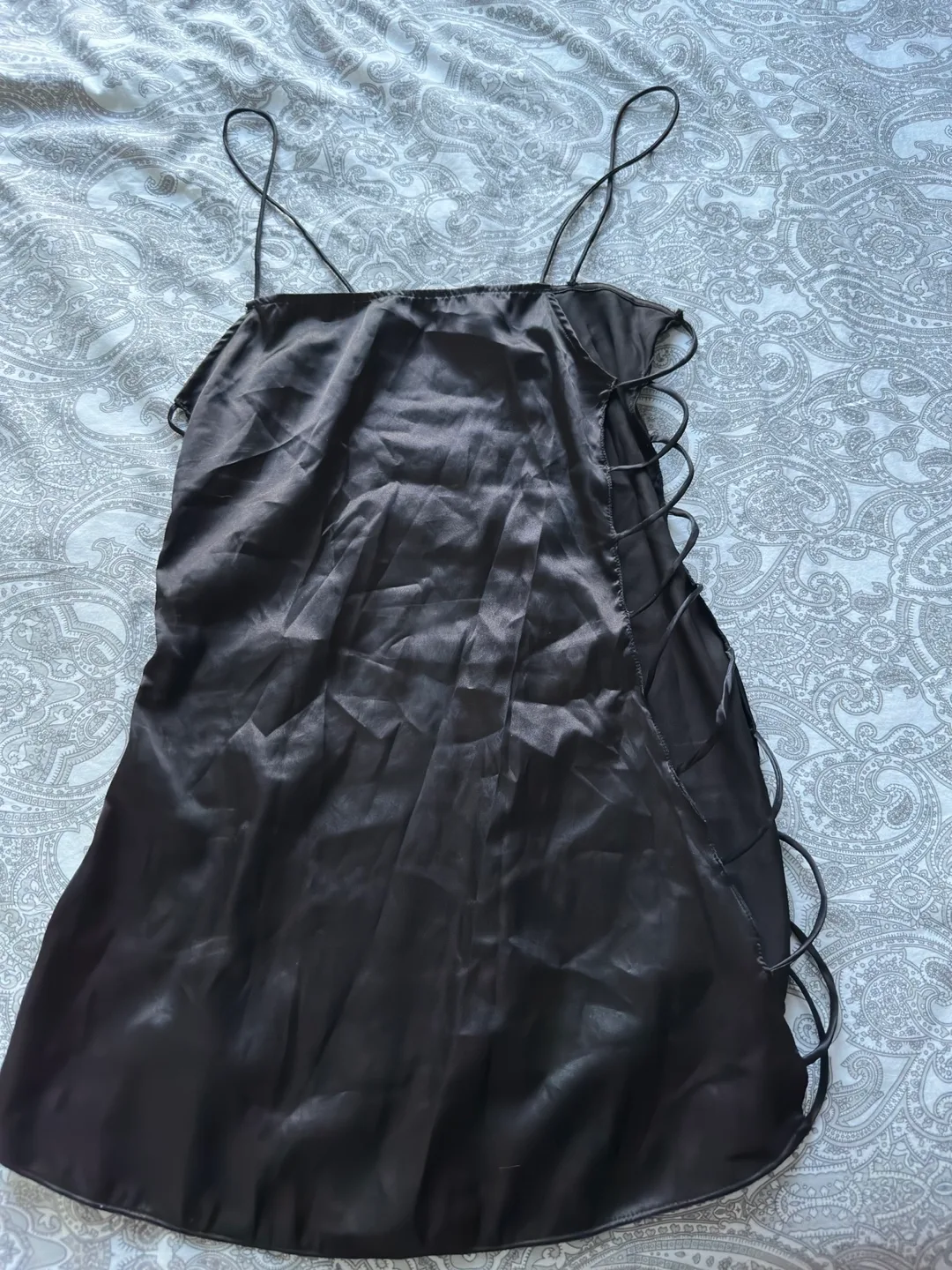Black Spaghetti Strap Dress - Size Small thumbnail