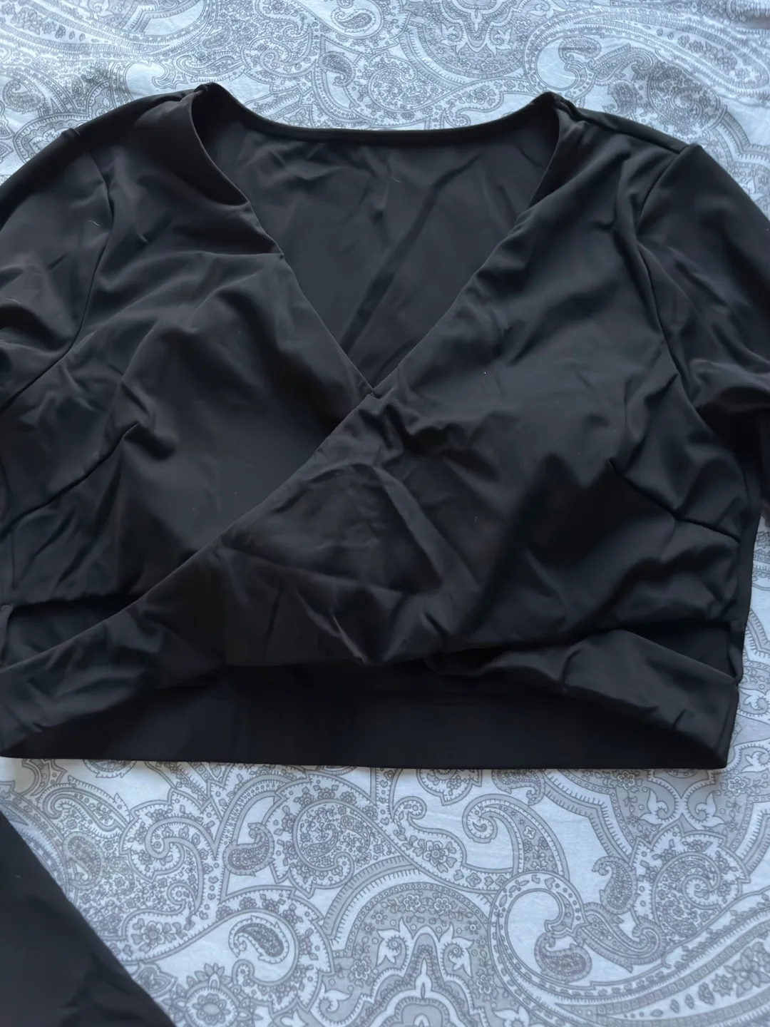 Black Long Sleeve Top - Size L image indicator(2)