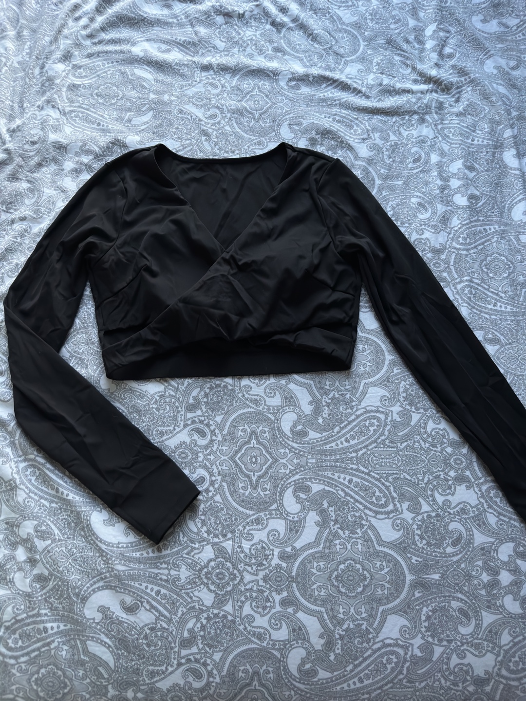 Black Long Sleeve Top - Size L