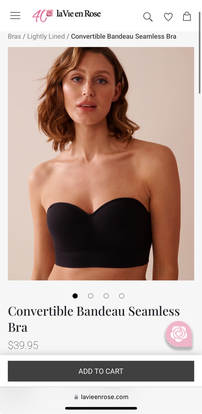 La Vie en Rose Convertible Bandeau Bra - photo 2
