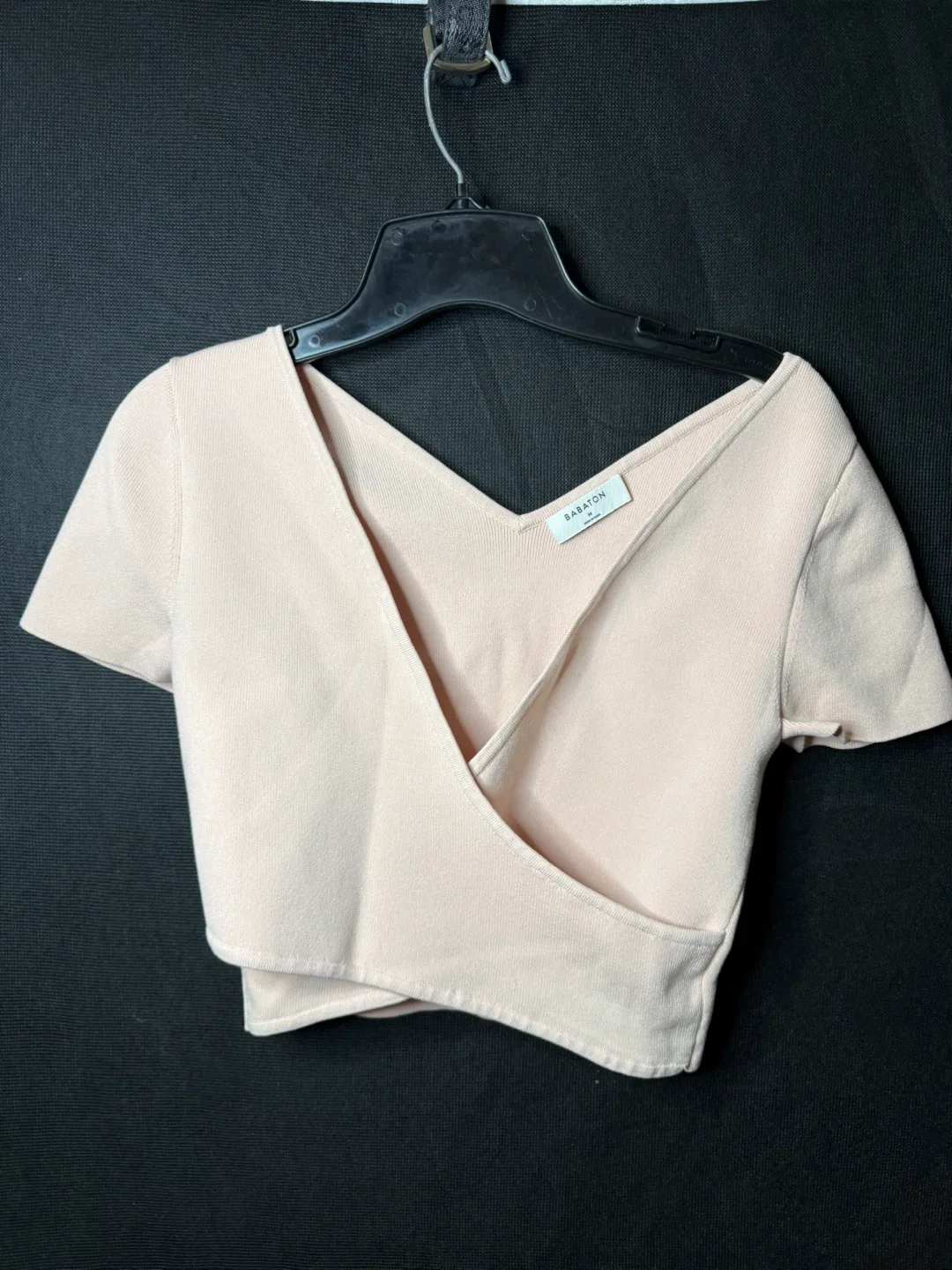 Babaton Sculpt Knit Cross Front Top thumbnail