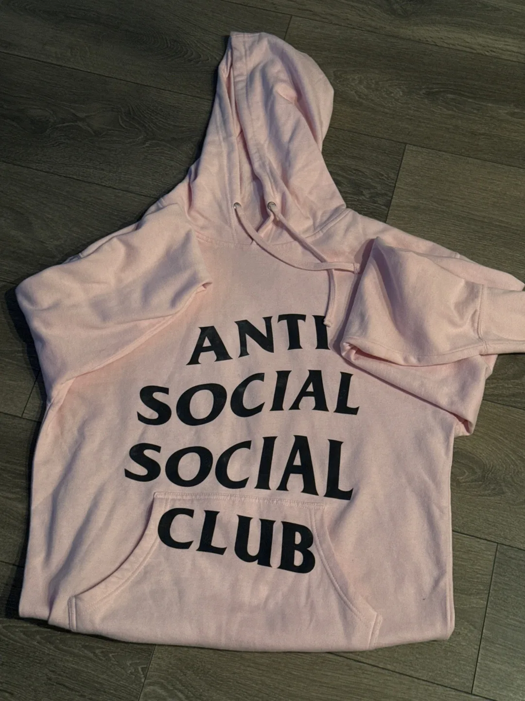 Anti Social Social Club Pink Hoodie L thumbnail