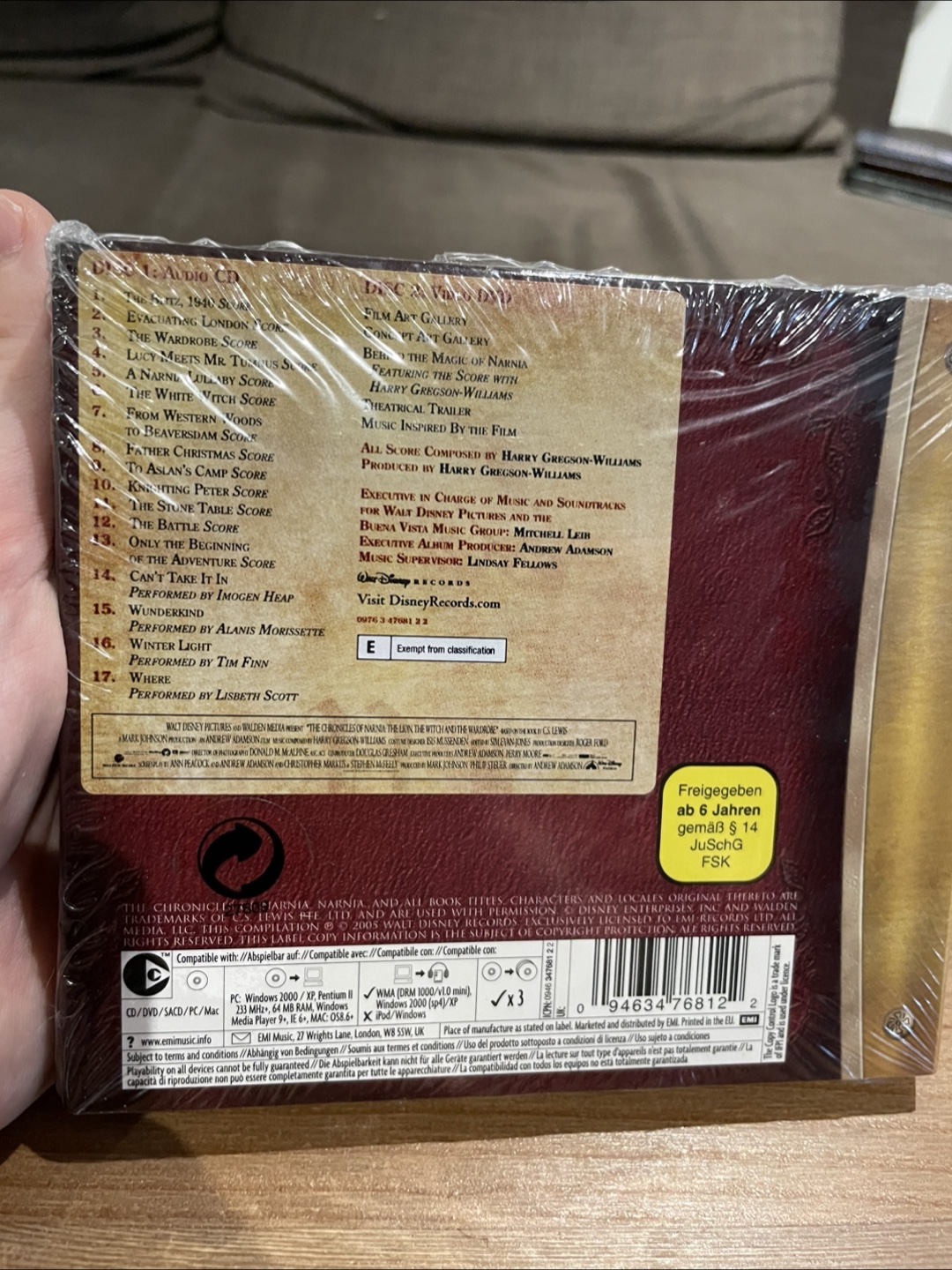 The Chronicles of Narnia CD+DVD Soundtrack - photo 2