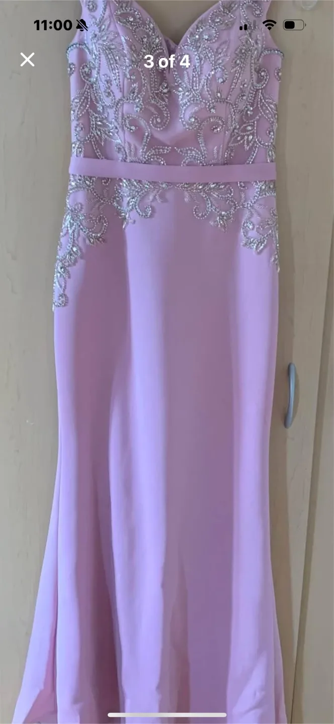 Pink Embellished Formal Dress image indicator(3)