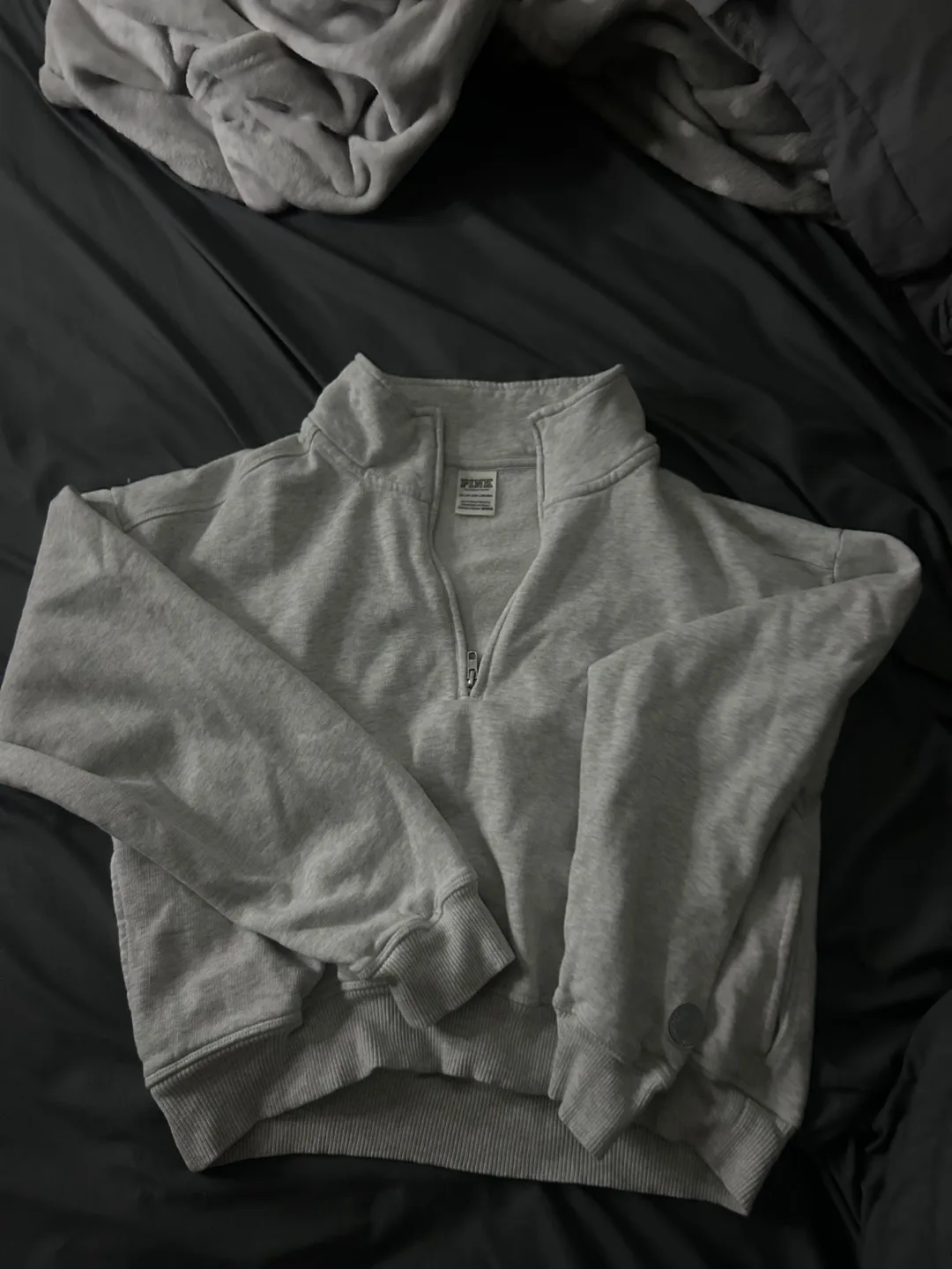 PINK Victoria's Secret Grey Pullover - Size M thumbnail