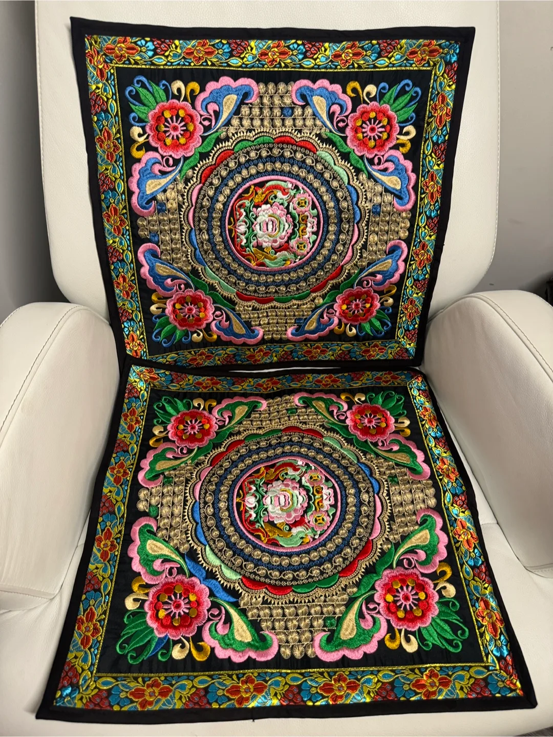 Handmade Colorful Embroidered Pillow Covers image indicator(2)