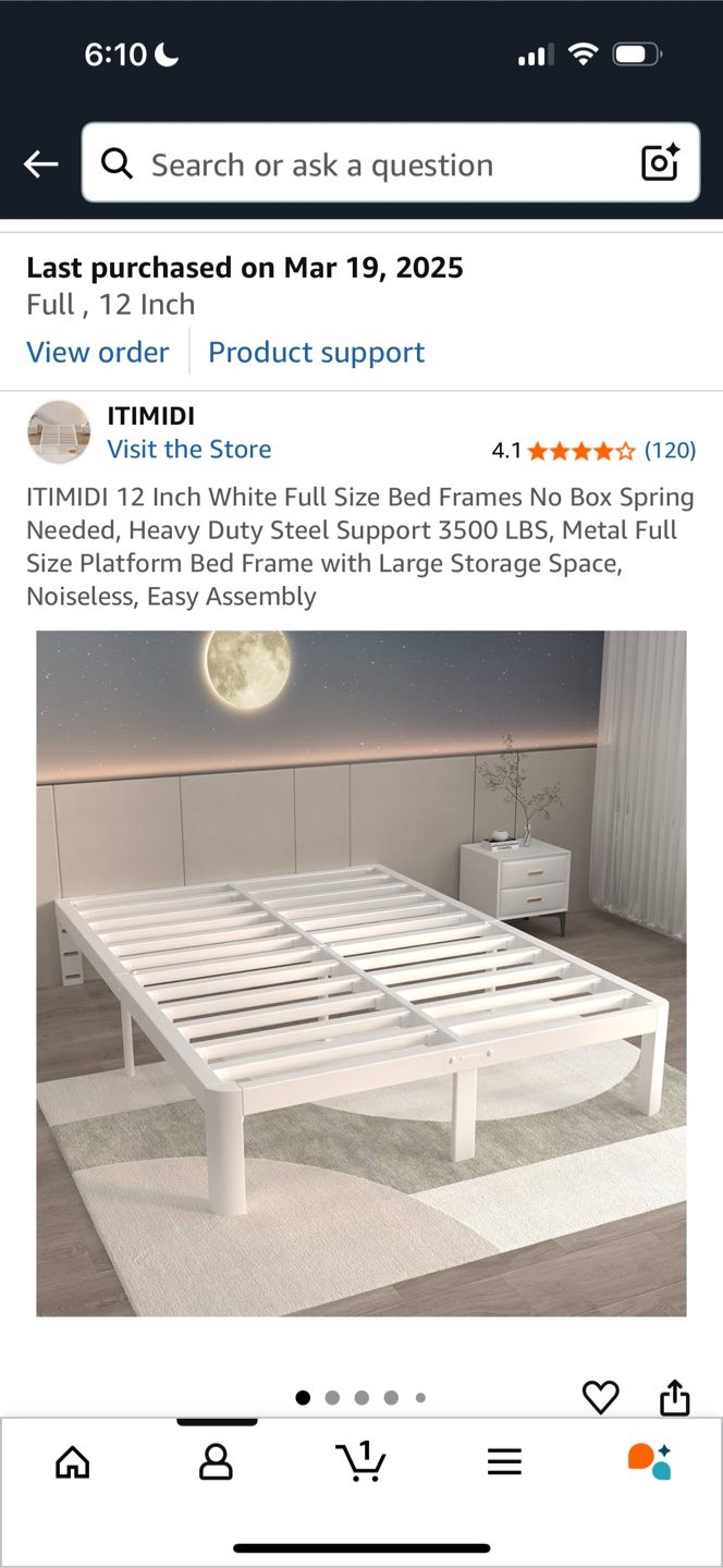 Full Size Bed Frame - New