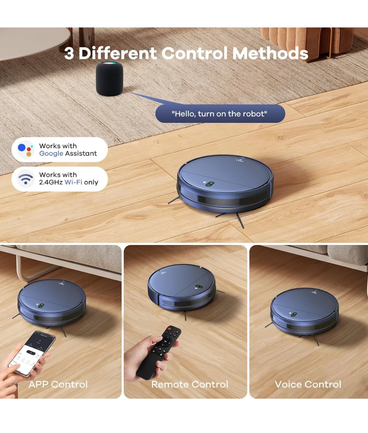 ZCWA Robot Vacuum and Mop Combo image indicator(3)