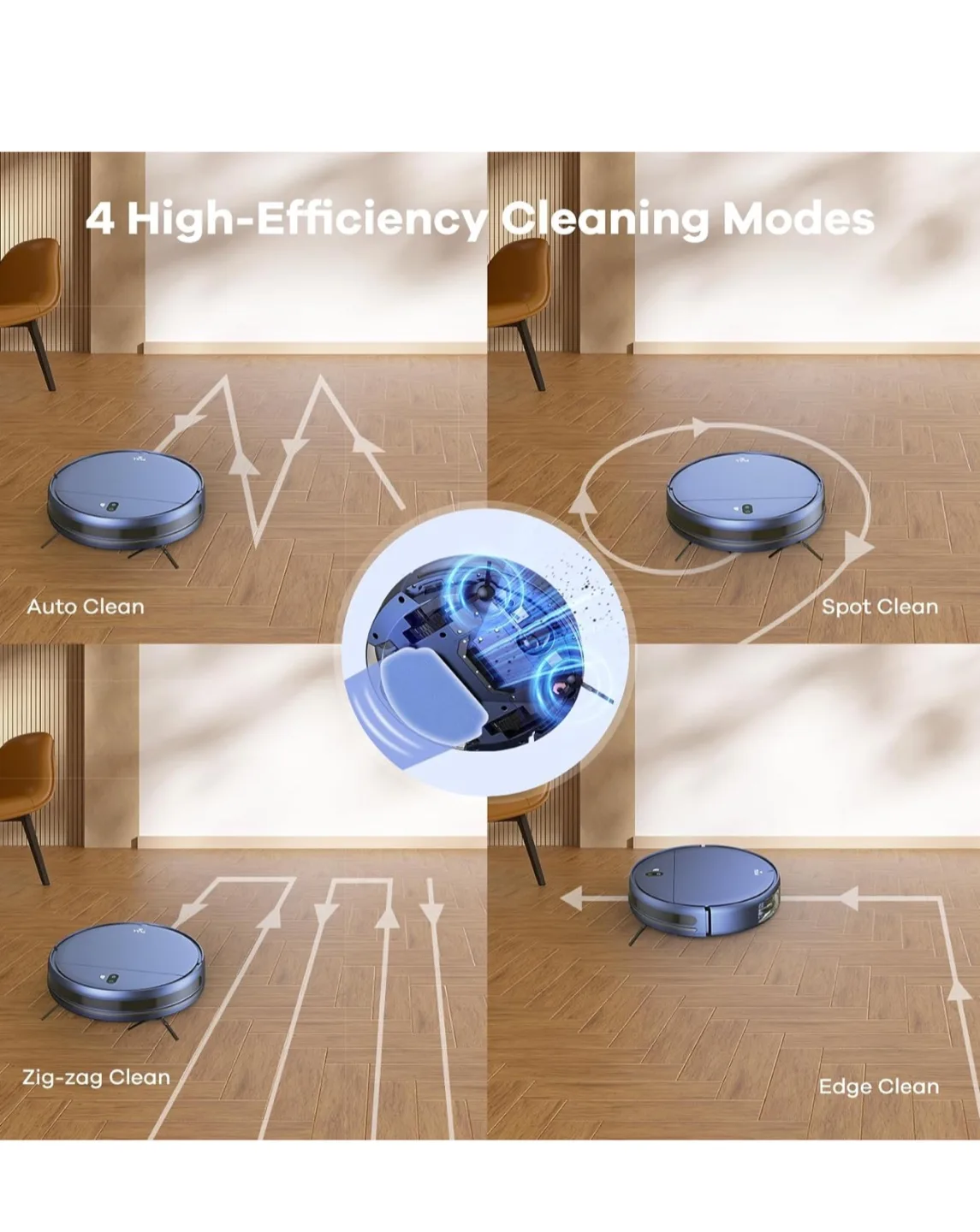 ZCWA Robot Vacuum and Mop Combo image indicator(4)