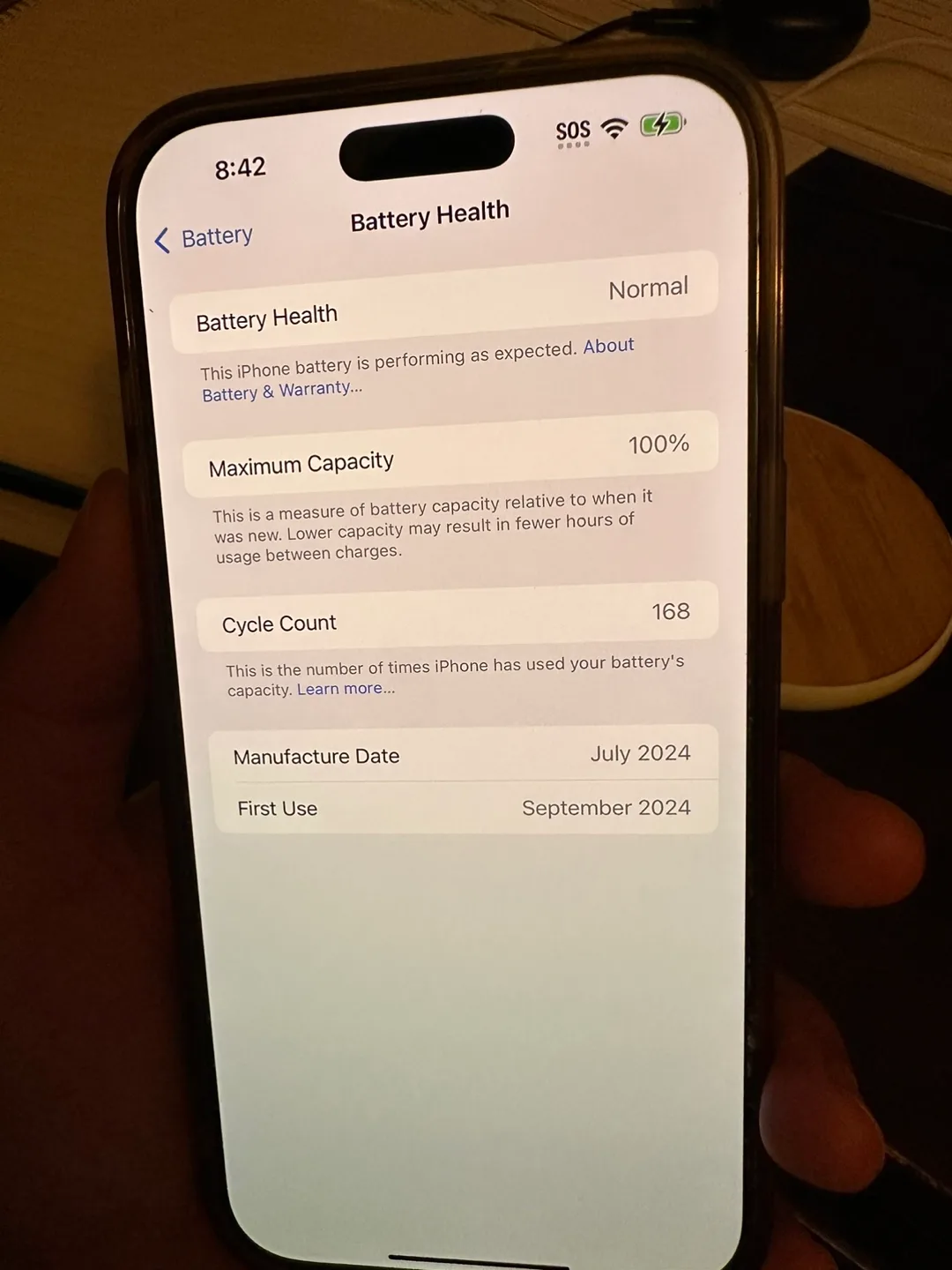 Like New iPhone 16 Pro Max 256GB 100% battery health image indicator(5)