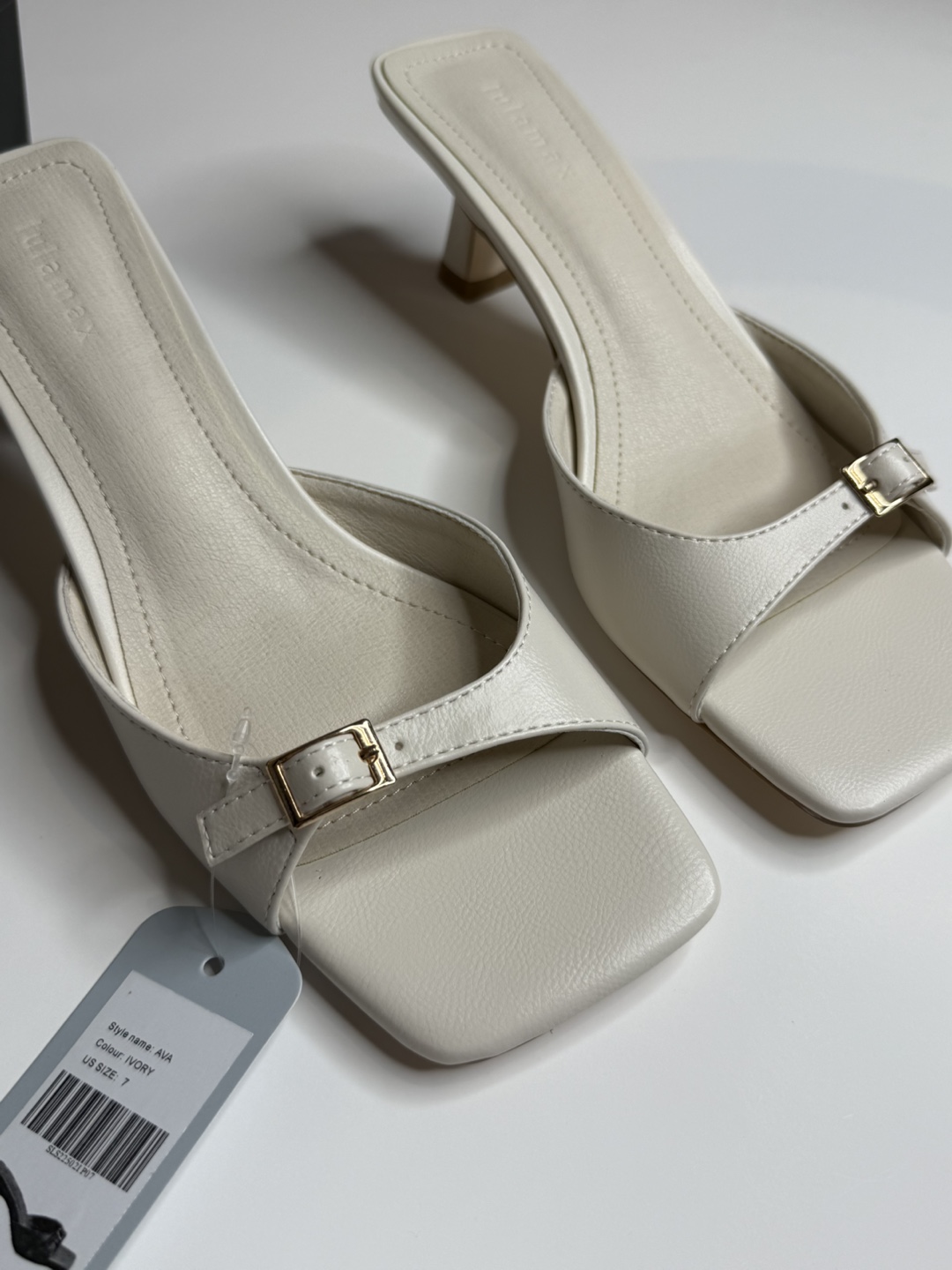 New Lulamax Ava Ivory Heels - Size 7 - photo 2