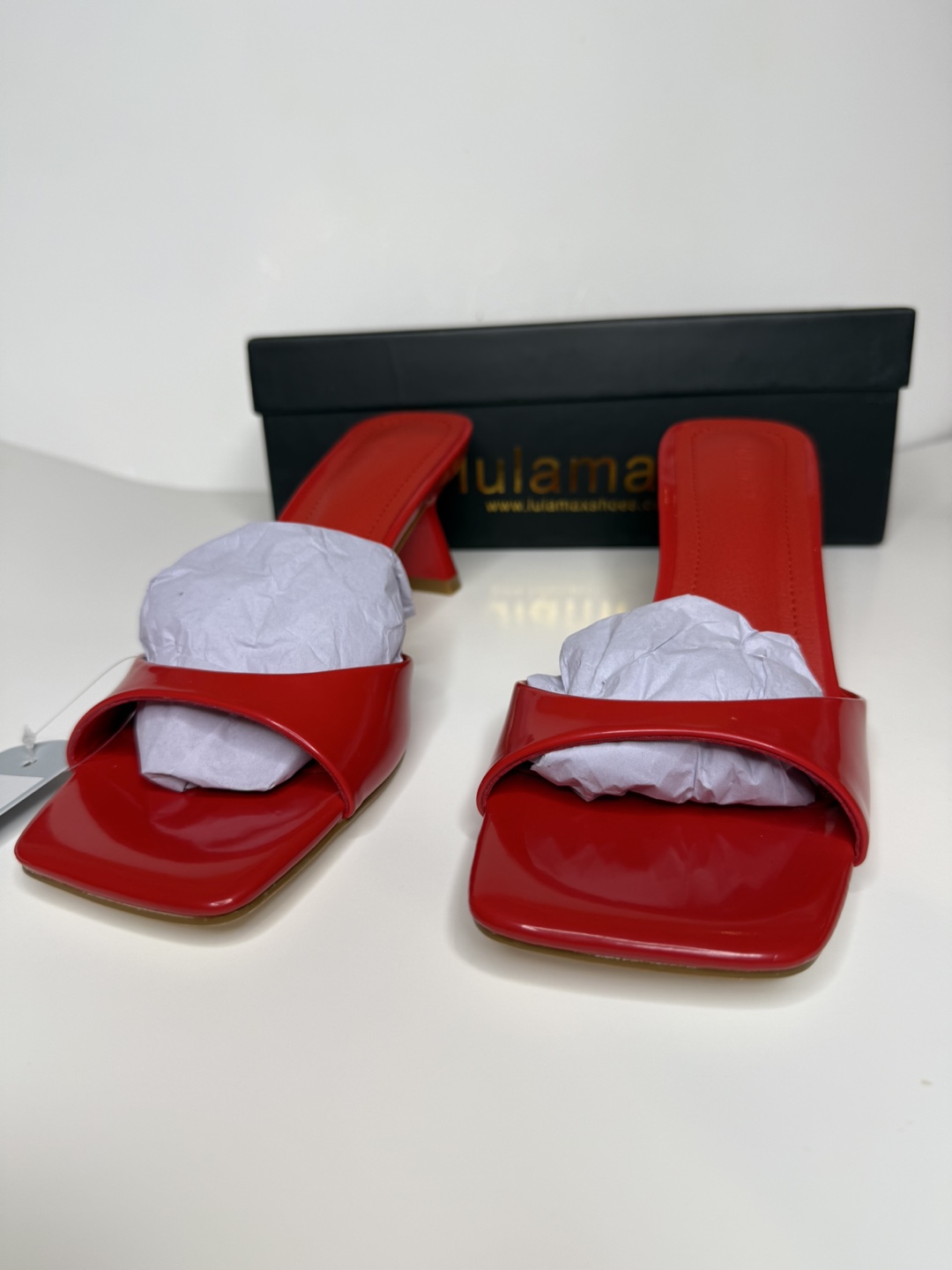 Lulamax Haley Red Heels - Size 7