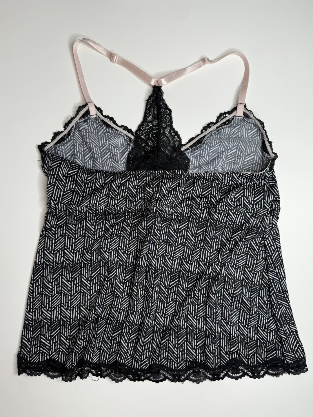 Black & White Patterned Cami Top - photo 3